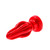 Buy the Airhole Anal Plug FF Extra Large Finned Squishy Liquid Platinum Silicone Buttplug in Red - OXBALLS