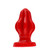 Buy the Airhole Anal Plug FF Extra Large Finned Squishy Liquid Platinum Silicone Buttplug in Red - OXBALLS