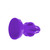 Buy the Airhole Anal Plug 1 Small Finned Squishy Liquid Platinum Silicone Buttplug in Purple - OXBALLS