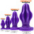 Buy the Airhole Anal Plug 3 Large Finned Squishy Liquid Platinum Silicone Buttplug in Black - OXBALLS