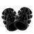 Buy the Large Bubbles Max NipSuckers Liquid Platinum Silicone Nipple Suckers in Black - OXBALLS