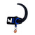 Buy the Tail Handler Silicone Belt Strap with Show Pup Tail in Black & Blue - Blue Ox Designs OXBALLS