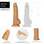 Buy the Naked Addiction 8 inch Realistic Dual Density Incredifeel Silicone Dildo with Suction Cup in Caramel Tan Flesh Strap-On Harness - BMS Enterprises