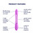 Buy the Elastic Joy 20-function Rechargeable Silicone Dual Ended Flexible Vibrator in Violet Purple double Motor Partner Couples - EIS Satisfyer