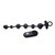 Buy the Dark Rattler Remote Control 10-function Rechargeable Vibrating Silicone Anal Beads in Black - XR Brands Master Series