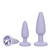 Buy the First Time Crystal Booty 3-piece Jeweled Silicone Butt Plug Kit in Purple - CalExotics Cal Exotics California Exotic Novelties