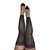 Buy the Lindsay Black Footless Fishnet No-Slip Thigh High Tights - Kix'ies