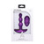 Buy the A-Play Beaded Vibe 10-function Rechargeable Silicone Anal Plug with Remote in Purple - Doc Johnson