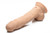 Buy the FleshStixxx 8 inch Rechargeable Realistic Dual Density Vibrating Silexpan Thermo-Reactive Silicone Dildo with Balls & Suction Cup in Caramel Tan Flesh - Curve Novelties
