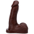 Buy the Pop! n' Play Squirting Silicone Packer Dildo in Espresso Brown Ejaculating insemination - Pop! by Tantus Inc