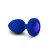 Buy the Vibrating Jewel 21-function Remote Control Rechargeable L/XL Silicone Butt Plug in Navy Blue - cotr inc b-Vibe