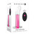 Buy the Gender X Pink Paradise Remote Control 10-function Rechargeable Clear Vibrator - Evolved Novelties