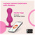 Buy the GBalls3 6-function App-controlled Rechargeable Silicone Kegel Exercise Balls Petal Rose - Fun Toys London UK