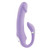 Buy the Orgasmic Orchid 10-function Rechargeable Posable Dual Ended Silicone Vibrator in Purple - Evolved Novelties