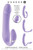 Buy the Orgasmic Orchid 10-function Rechargeable Posable Dual Ended Silicone Vibrator in Purple - Evolved Novelties