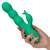 Buy the California Dreaming Sonoma Satisfier 16-function Rechargeable Silicone Thrusting Rabbit Vibe in Green - CalExotics Cal Exotics California Exotic Novelties