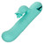 Buy the California Dreaming Bel Air Bombshell 13-function Rechargeable Silicone Rabbit Vibe with Rotating Beaded G-Spot Shaft in Teal Blue - CalExotics Cal Exotics California Exotic Novelties