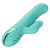 Buy the California Dreaming Bel Air Bombshell 13-function Rechargeable Silicone Rabbit Vibe with Rotating Beaded G-Spot Shaft in Teal Blue - CalExotics Cal Exotics California Exotic Novelties