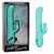 Buy the California Dreaming Bel Air Bombshell 13-function Rechargeable Silicone Rabbit Vibe with Rotating Beaded G-Spot Shaft in Teal Blue - CalExotics Cal Exotics California Exotic Novelties