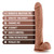 Buy the Au Naturel Daddy 14 inch SensaFeel Dual Density Realistic Large Dildo with Suction Cup in Mocha Tan Flesh - Blush Novelties