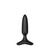 Buy the Hush 2 Extra Small 1 inch wide 13-function App-Controlled Rechargeable Vibrating Silicone Butt Plug in Black - Lovense