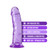 Buy the B Yours Plus Roar n Ride 8 inch Realistic Dildo with Suction Cup in Translucent Purple - Blush Novelties