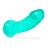 Buy the B Yours Plus Roar n Ride 8 inch Realistic Dildo with Suction Cup in Translucent Teal Blue - Blush Novelties