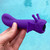 Buy the Shimmer 10-function Rechargeable Vibrating Silicone Toy in Moonlight Purple - Cute Little Fuckers