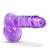 Buy the B Yours Plus Rock n Roll 7 inch Realistic Dildo with Balls & Suction Cup in Purple - Blush Novelties