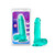 Buy the B Yours Plus Rock n Roll 7 inch Realistic Dildo with Balls & Suction Cup in Translucent Teal Blue - Blush Novelties