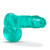 Buy the B Yours Plus Rock n Roll 7 inch Realistic Dildo with Balls & Suction Cup in Translucent Teal Blue - Blush Novelties