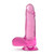 Buy the B Yours Plus Rock n Roll 7 inch Realistic Dildo with Balls & Suction Cup in Translucent Pink - Blush Novelties