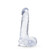 Buy the B Yours Plus Ram n Jam 8 inch Realistic Dildo with Balls & Suction Cup in Translucent Clear - Blush Novelties