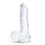 Buy the B Yours Plus Ram n Jam 8 inch Realistic Dildo with Balls & Suction Cup in Translucent Clear - Blush Novelties