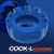 Buy the Cock-Lug Bulge Liquid Platinum Silicone Cockring in Marine Blue - Blue Ox Designs OXBALLS