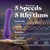 Buy the Impressions N4 10-function Rechargeable Curved Silicone Dildo with Suction Cup in Plum Purple - Blush Novelties