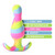 Buy the Avant Kaleido Silicone Butt Plug in Lime Pink & Blue - Blush Novelties