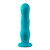 Buy the Impressions Miami 10-function Rechargeable Silicone Dildo with Suction Cup in Teal Blue - Blush Novelties