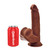 Buy the King Cock Plus 3D Triple Density 8 inch Realistic Dildo Cock with Swinging Balls & Suction Cup in Chocolate Brown Flesh - Pipedream Products