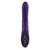 Buy the Rascally Rabbit 13-function Rechargeable Thrusting Silicone Vibrator with Rotating Shaft Beads in Purple - Evolved Novelties