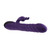 Buy the Rascally Rabbit 13-function Rechargeable Thrusting Silicone Vibrator with Rotating Shaft Beads in Purple - Evolved Novelties