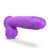 Buy the Neo Elite 10 inch Realistic Dual Density Silicone Dildo with Balls in Neon Purple strapon harness dong - Blush Novelties