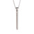 Buy the Charmed Silver Jeweled Stainless Steel 7-function Rechargeable Vibrating Necklace - XR Brands