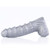 Buy the Silver Mr Ripley Ribbed Liquid Silicone Dildo with Balls in XXLarge - 665 Sport Fucker