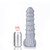 Buy the Silver Mr Ripley Ribbed Liquid Silicone Dildo with Balls in XXLarge - 665 Sport Fucker