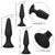 Buy the Silicone Anal Trainer 3-piece Butt Plug Kit in Black - CalExotics COLT for Men Cal Exotics California Exotic Novelties