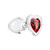 Buy the Red Heart Gem 3-Piece Borosilicate Glass Butt Plug Set - Evolved Novelties Adam & Eve