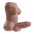 Buy the Complete Package Multi-Function Stroker Male Masturbator in Dark Chocolate Flesh - Evolved Novelties
