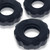 Buy the hünkyjunk SuperHuj No-Roll Cockring 3-piece Set in Tar Ice - Blue Ox Designs OXBALLS