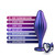 Buy the Anal Adventures Matrix Wavy Bling Silicone Butt Plug with Clear Gem Base in Sapphire Blue - Blush Novelties